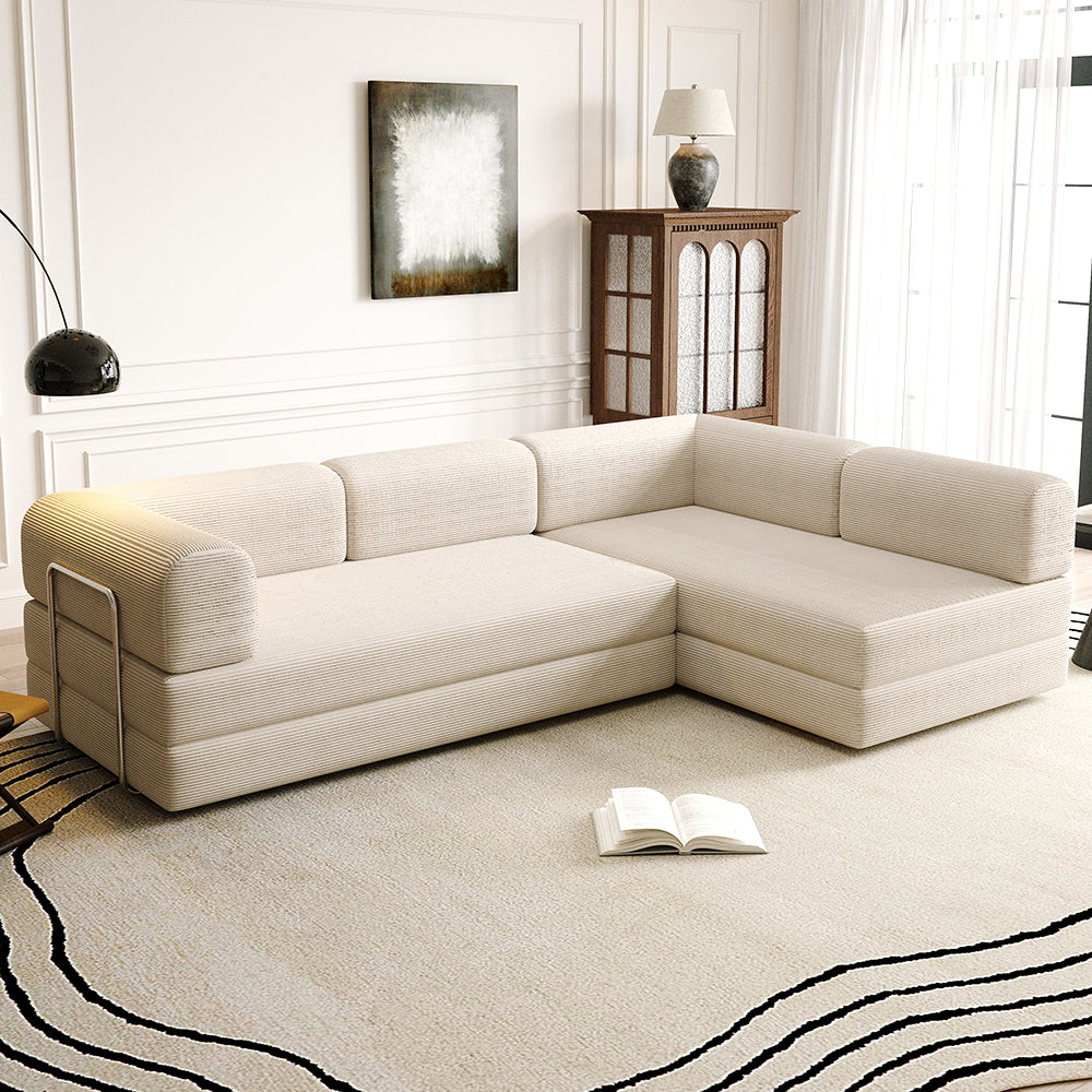Hako Compressed Sofa with Chaise