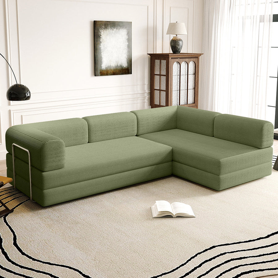 Hako Compressed Sofa with Chaise
