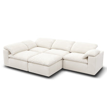 Kumo Corner Sofa with Ottoman – 4-Seater, Layout B