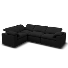 Kumo L-Shaped Corner Sofa – 4-Seater – Black