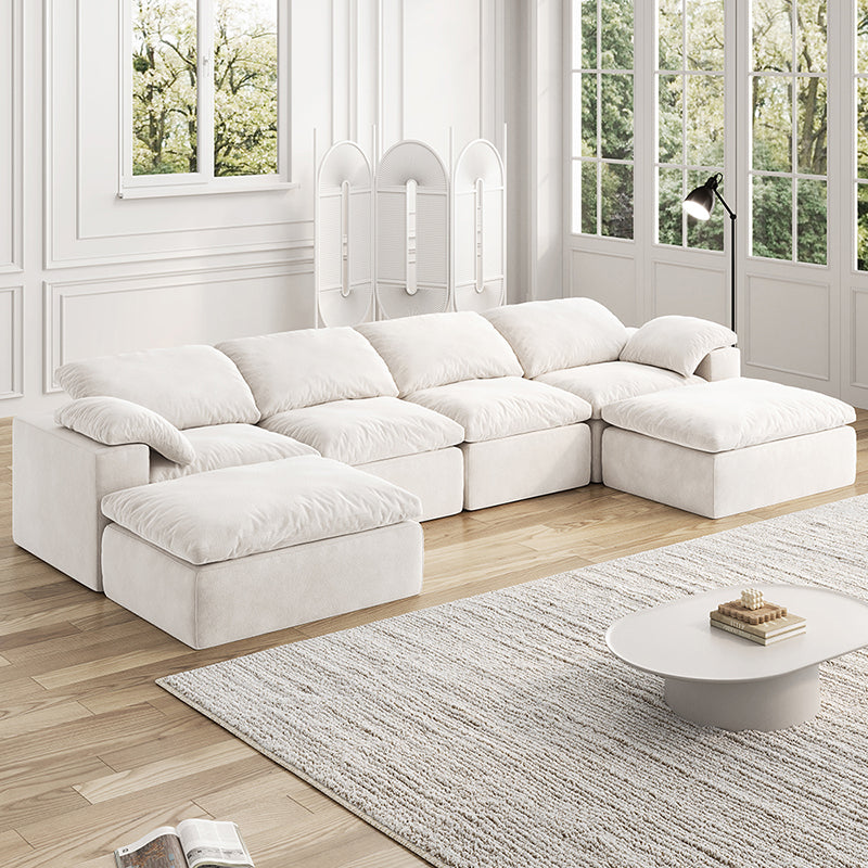 Kumo Modular Sofa – 4-Seater with 2 Ottomans