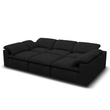 Kumo Modular Sofa – 6-Seater – Black